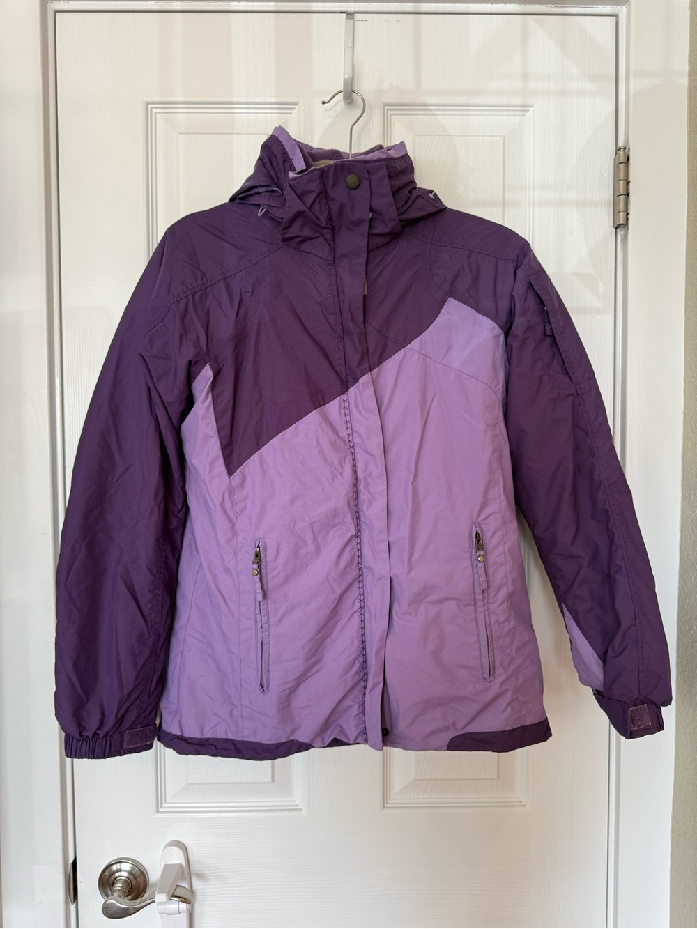 Columbia Omni-Tech 3-in-1 Interchange Ski Purple Hooded Jacket Women's Small